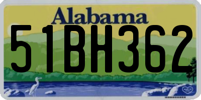 AL license plate 51BH362