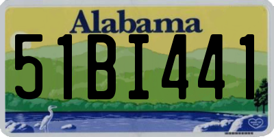 AL license plate 51BI441
