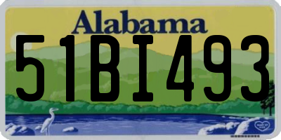 AL license plate 51BI493