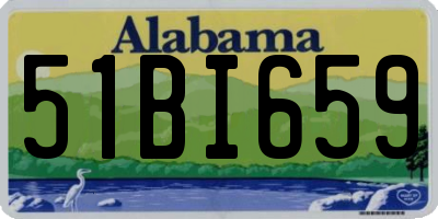 AL license plate 51BI659