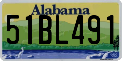 AL license plate 51BL491