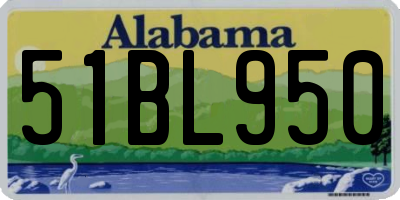 AL license plate 51BL950