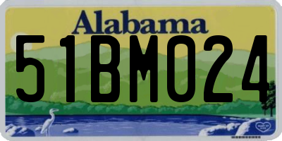 AL license plate 51BM024