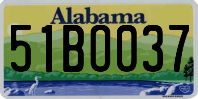AL license plate 51BO037