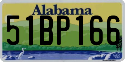AL license plate 51BP166
