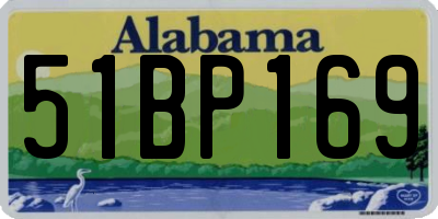 AL license plate 51BP169