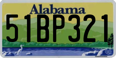 AL license plate 51BP321
