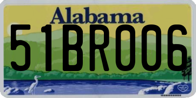 AL license plate 51BR006