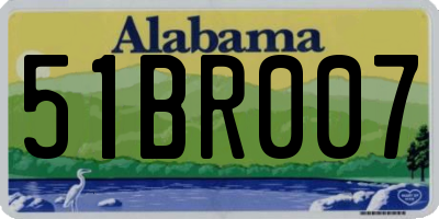 AL license plate 51BR007