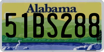 AL license plate 51BS288
