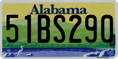 AL license plate 51BS290