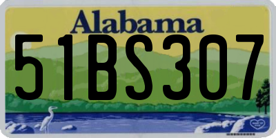 AL license plate 51BS307