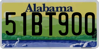 AL license plate 51BT900