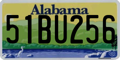 AL license plate 51BU256