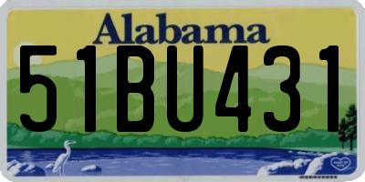 AL license plate 51BU431