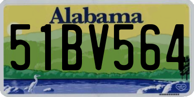 AL license plate 51BV564