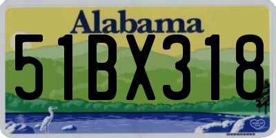 AL license plate 51BX318