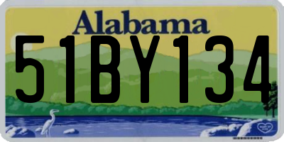 AL license plate 51BY134