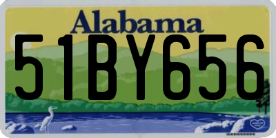 AL license plate 51BY656