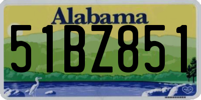 AL license plate 51BZ851