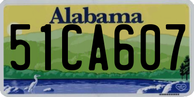 AL license plate 51CA607