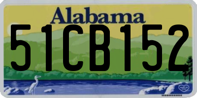 AL license plate 51CB152