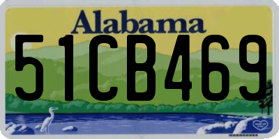AL license plate 51CB469