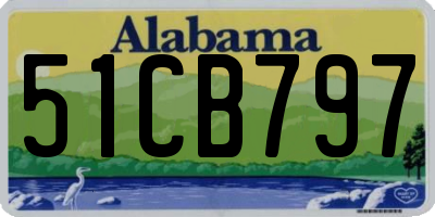 AL license plate 51CB797