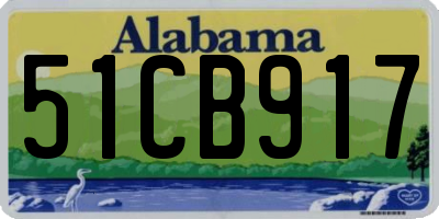 AL license plate 51CB917