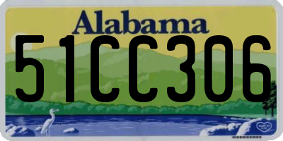 AL license plate 51CC306