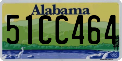 AL license plate 51CC464