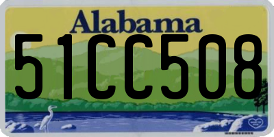 AL license plate 51CC508