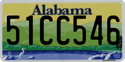 AL license plate 51CC546