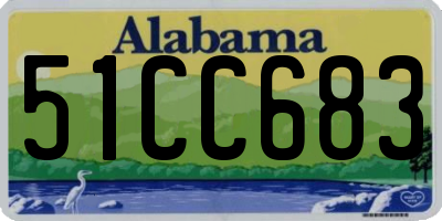 AL license plate 51CC683