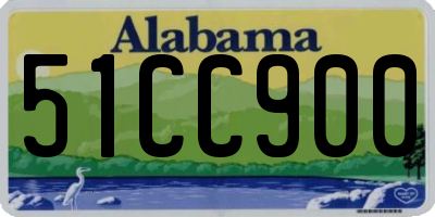 AL license plate 51CC900