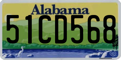 AL license plate 51CD568