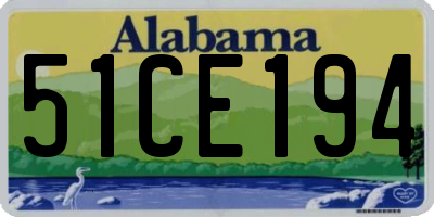 AL license plate 51CE194