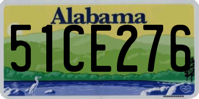 AL license plate 51CE276