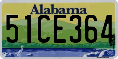 AL license plate 51CE364