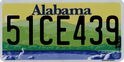 AL license plate 51CE439