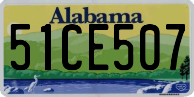 AL license plate 51CE507