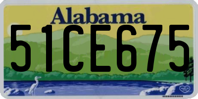 AL license plate 51CE675