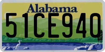 AL license plate 51CE940