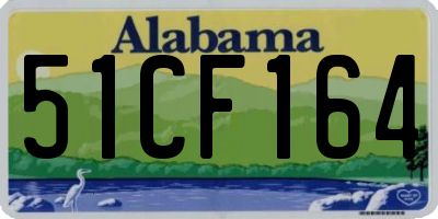 AL license plate 51CF164