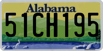 AL license plate 51CH195