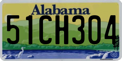 AL license plate 51CH304