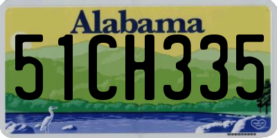 AL license plate 51CH335