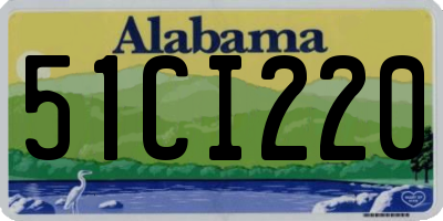 AL license plate 51CI220