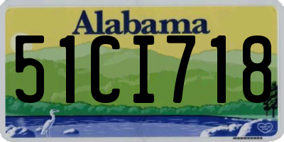 AL license plate 51CI718