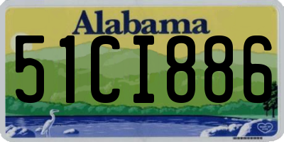 AL license plate 51CI886